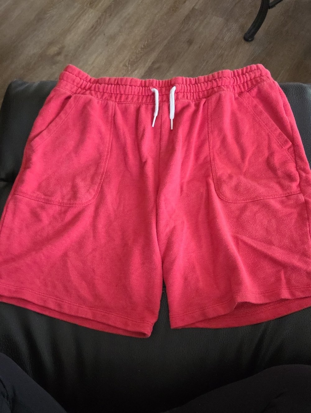 Boys Red Drawstring Casual Shorts